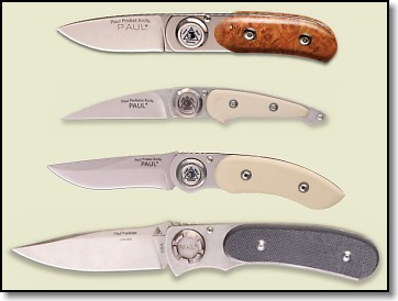 (top to bottom) Paul Pocket Knife, Paul Perfecto, Paul Presto, Paul Prankster